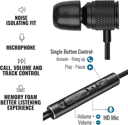 LUDOS Ultra Wired Earbuds in-Ear Headphones, 5 Years Warranty, Earphones - Image 2