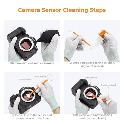K&F Concept Full Frame Sensor Cleaning Kit, Mirrorless Camera Cleaner Kit - - Image 7