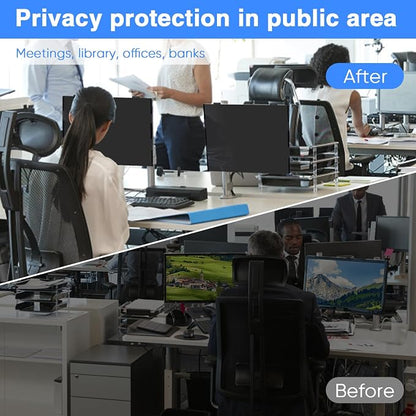 Magnetic Computer Privacy Screen, 27 Inch Removable Hanging Shield - Image 7