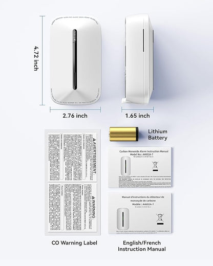 SITERWELL Plug in Carbon Monoxide Detector 10 Year Battery, CO Alarm Detectors - Image 9