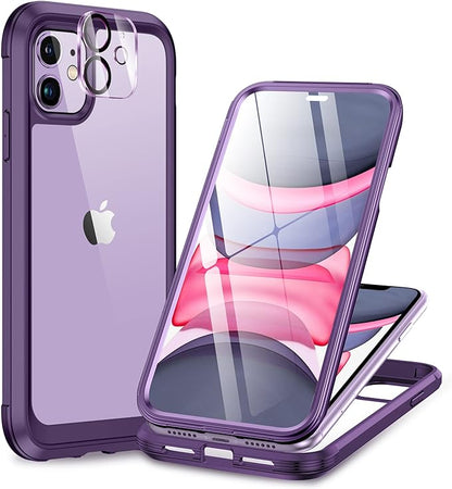 Miracase Glass Series for iPhone 11 Case 6.1 inch, Upgraded Full-Body Rugged by Miracase