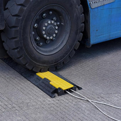 Heavy-Duty Rubber Cable Protector Ramp, Floor Cable Wire Cord Cover Speed Bumps - Image 8