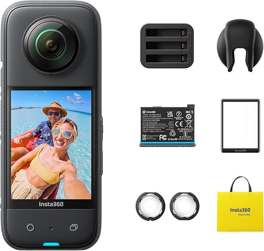 Insta360 X3 Action Bundle-Waterproof 360 Action Camera by Insta360