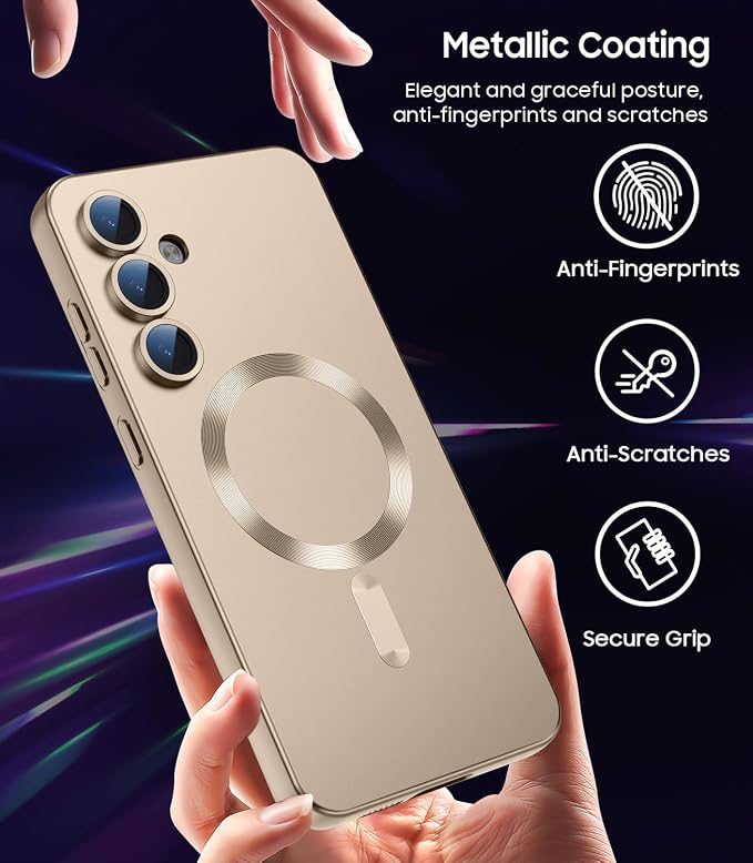 Magnetic for Samsung Galaxy S24 FE Case Slim Soft Silicone Bumper Shockproof - Image 6