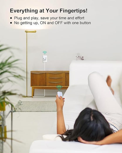Remote Control Outlet with 2 Remotes, 200FT Long Range Wireless On Off Switch - Image 3