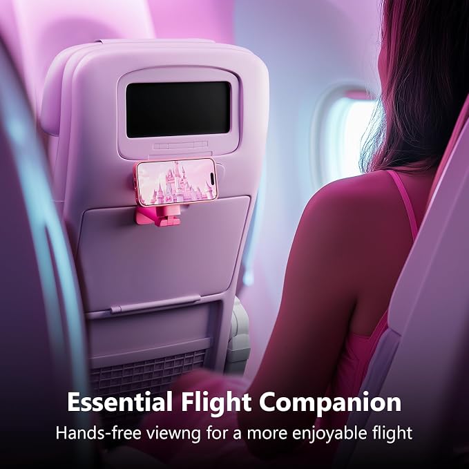 MiiKARE Travel Essentials Magnetic Airplane Phone Holder, Universal Handsfree - Image 4