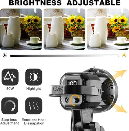 GVM Great Video Maker 80W CRI97+ Video Lights - Image 3