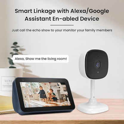 AMOROM 3 Pack Wired Indoor Security Camera, Dual Use Baby Monitor Pet Cam - Image 8