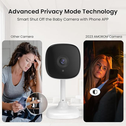 AMOROM 4 Pack Indoor Wired Security Camera, Baby Pet Monitor, Motion Detection - Image 7