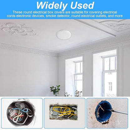 Ceiling Cover Plate, 5 Inch Ceiling Light Cover Plate, Round Ceilings Hole - Image 5
