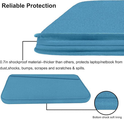 15.6 inch Laptop Sleeve, Slim Computer Carrying Bag Protective Cover Briefcase - Image 4
