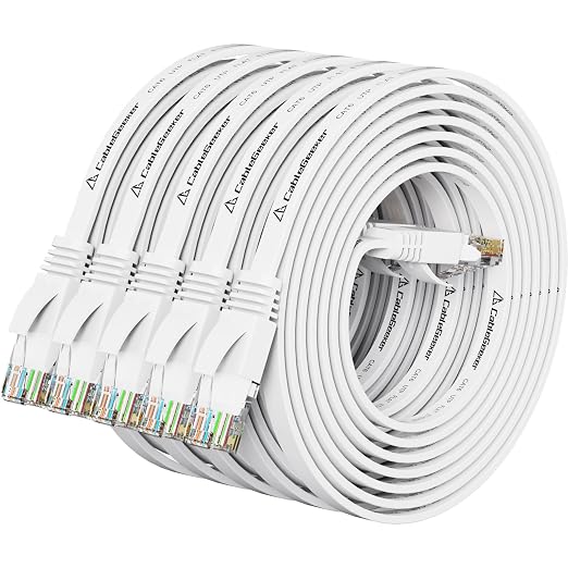 Cat 6 Ethernet Cable 5 ft Flat Internet Network Cables by CableGeeker