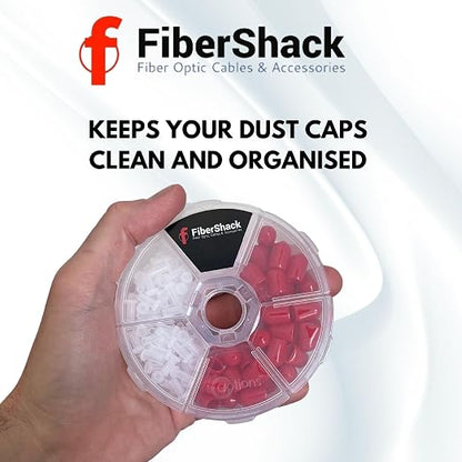 Fibershack - Fiber Optic Dust Cap Kit - Dual Fiber Dust Cap Kit Contains 200x - Image 2