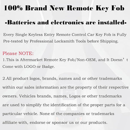 MechanMagic Key Fob Replacement Fits - Image 7