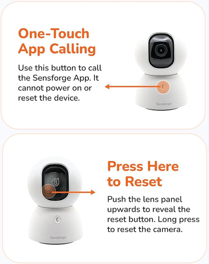 SensForge 2.5K Pan-Tilt Security Camera, 360° Dual-Band WiFi Camera - Image 7