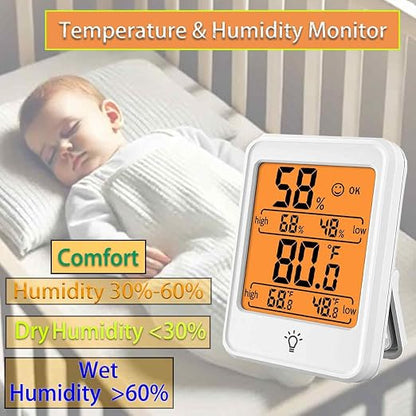 Digital Thermometer Hygrometer Meter, Indoor Room Thermometer Hygrometer - Image 3