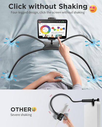 SAIJI iPad Stand, Adjustable Ergonomic Tablet Holder - Image 3