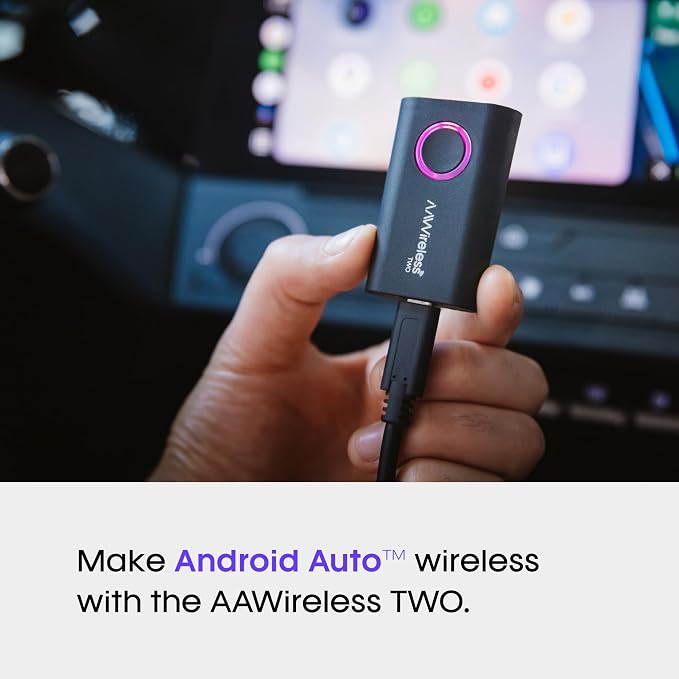AAWireless Two - Android Auto Wireless Adapter - Convert Factory Wired Android - Image 2