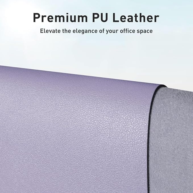 Aothia Non-Slip PU Leather Waterproof Desk Protector Mat, Mouse Pad, Desk - Image 2