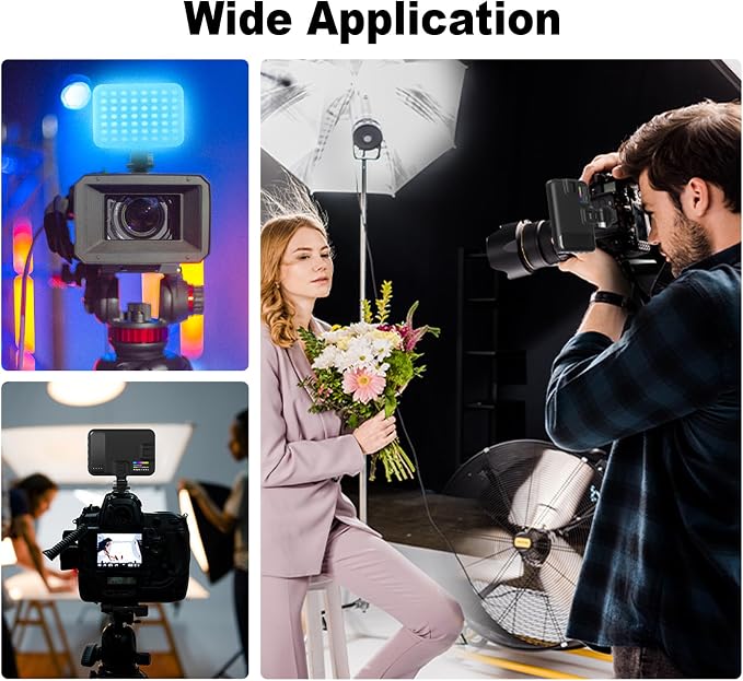 Hagibis RGB Camera Light, 360°Full Color Portable Video Light LED Photo Light w - Image 6