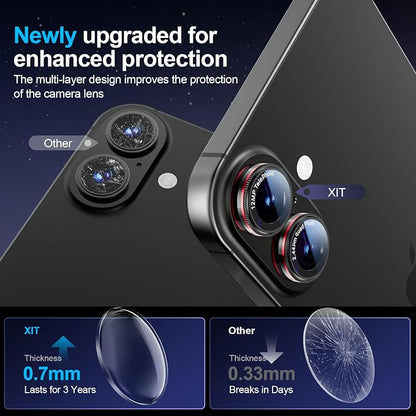 X-it 2 Pack Camera Lens Protector, Shatterproof Anti-Scratch Ultra HD - Image 6