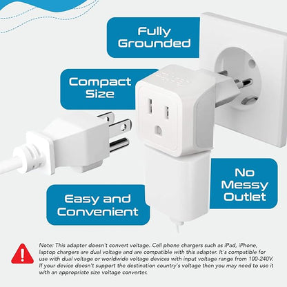 Ceptics Brazil Travel Adapter Plug - Image 3