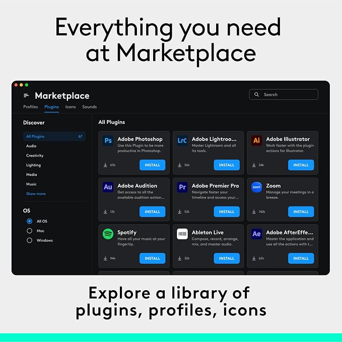 Logitech MX Creative Console, 9 Customizable LCD Keys, Stream Deck Accessories - Image 8