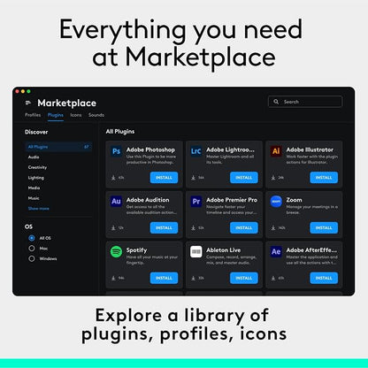 Logitech MX Creative Console, 9 Customizable LCD Keys, Stream Deck Accessories - Image 8