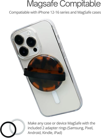 Heesch Magnetic Ring for Phone Case Loopy Brown Phone Grip Strap Holder for - Image 2
