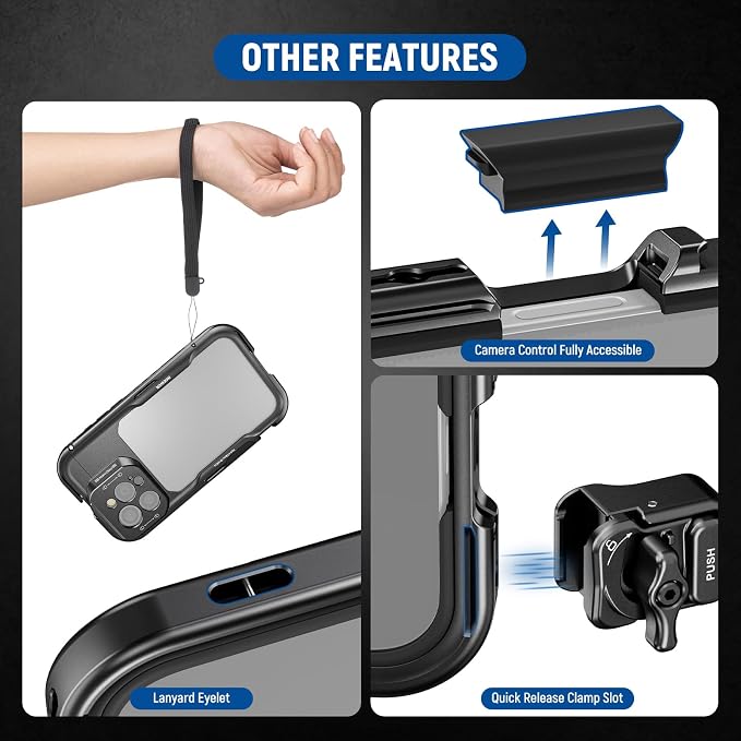 NEEWER 16 Pro Max Cage, Quick Release Video Rig Phone Stabilizer Compatible - Image 6