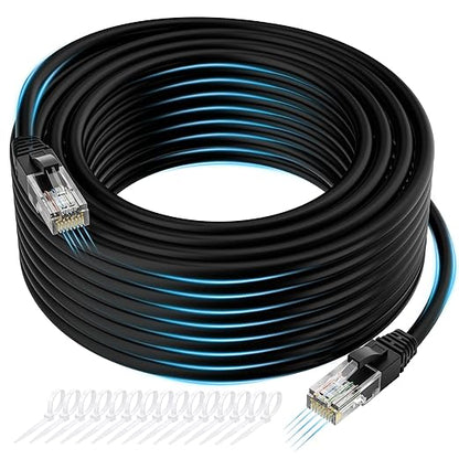 Cat 6 Ethernet Cable 150 FT, Long High Speed Cat6 Internet Cable, Standard RJ45 by Kxable