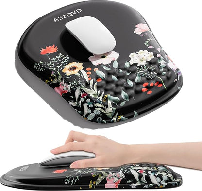 Mouse Pad with Wrist Rest, Ergonomic Mousepads with Wrist Support, Soft Lycra by Unknown