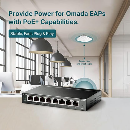 TP-Link TL-SG108PE V3 | 8 Port Gigabit PoE Switch | Easy Smart Managed | 4 PoE+ - Image 4