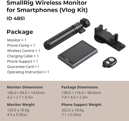SmallRig Phone Vlog Selfie Monitor Screen - Image 8