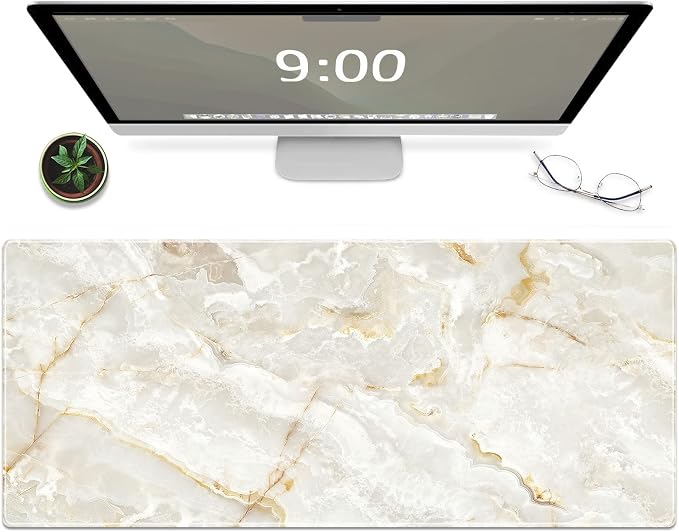 Galdas Large Mouse Pad Marble Pattern XXL XL Large Mouse Pad Mat Long Extended by Galdas