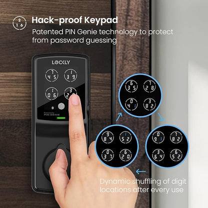 Lockly Secure Pro Smart Deadbolt Lock — Fingerprint Keyless Entry, PIN Genie® - Image 3