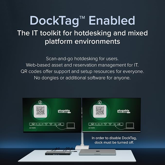 Plugable USB C Docking Station 5 Monitors, 140W DisplayLink Dock Connects up to - Image 5