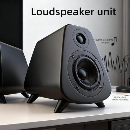AS31 Active Bookshelf Speakers – 80W RMS 2-Way Stereo / 3″ Long-Stroke Woofer & - Image 3