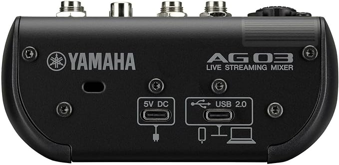 Yamaha AG03MK2 Black 6-Channel Live Streaming Loopback Mixer/USB Interface - Image 6