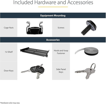 StarTech.com 4-Post 12U Wall Mount Network Cabinet - Image 6