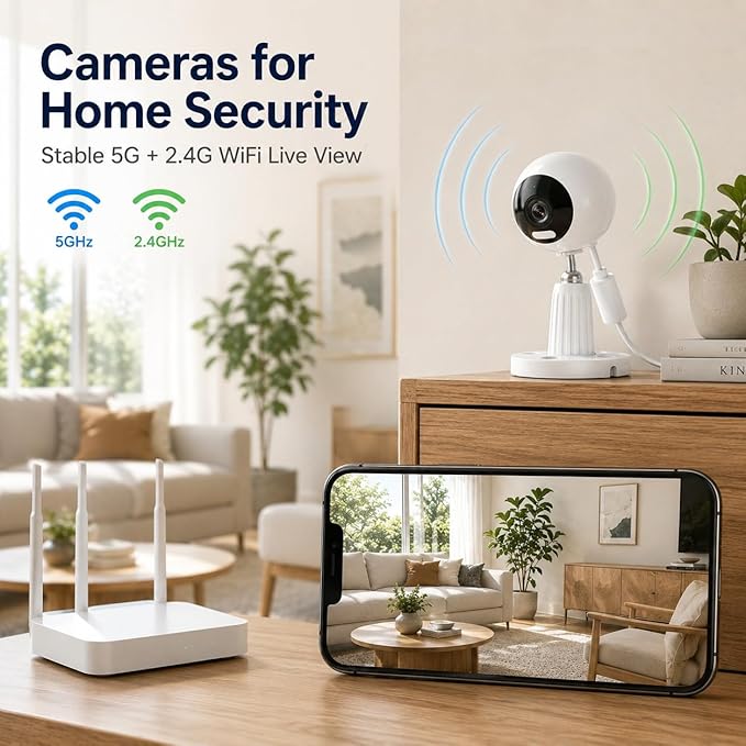 Cameras for Home Security, 3MP Indoor Camera - Image 2