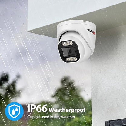MWRCTV 8MP POE IP Camera Outdoor, 4K Turret Security Dome Camera 2.8mm Wide - Image 7