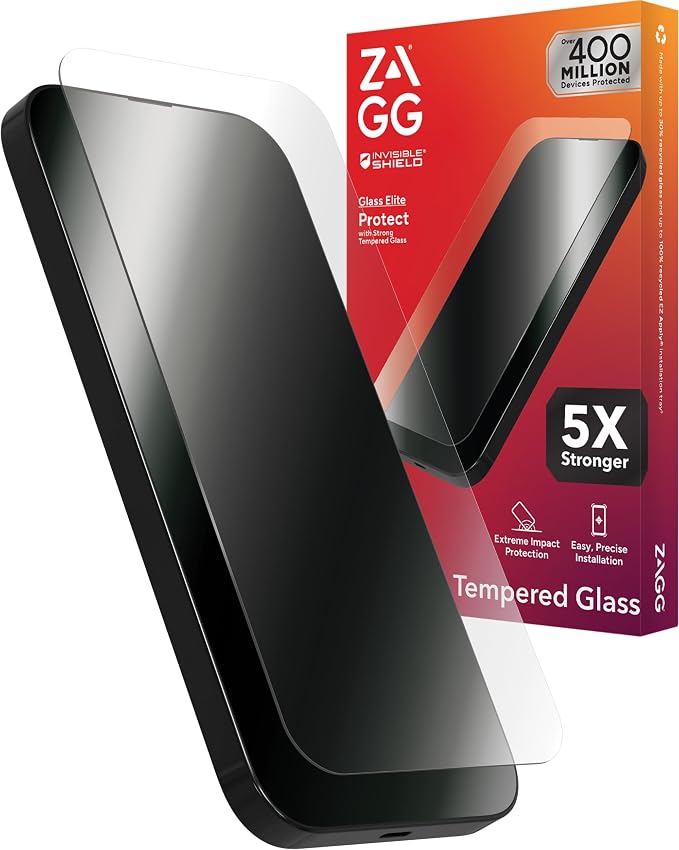 ZAGG InvisibleShield Glass Elite iPhone 15 Pro Screen Protector by ZAGG