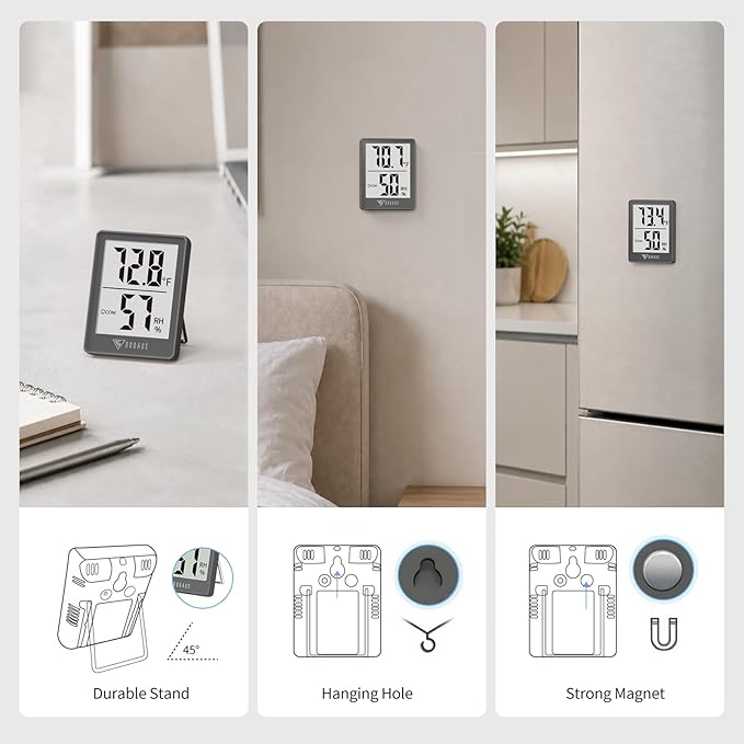 DOQAUS Digital Hygrometer Indoor Thermometer Room Thermometer - Image 4