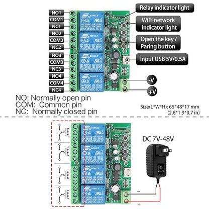 DieseRC 4 Channels WiFi Smart Switch - Image 7
