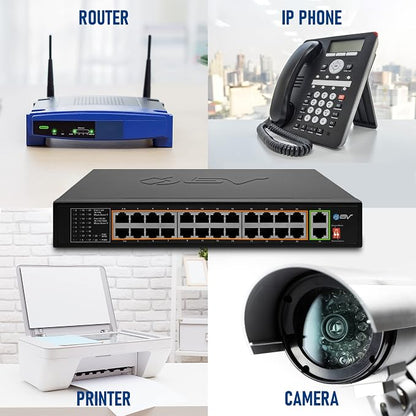 BV-Tech 24 Port PoE+ Switch - Image 5