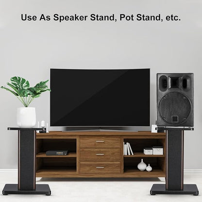 MECCANIXITY Wood Speaker Stands, 2 Pack 11.8 Inch Universal Speaker Stand - Image 6