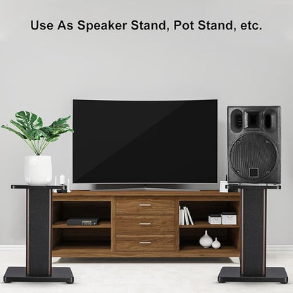 MECCANIXITY Wood Speaker Stands, 2 Pack 15.7 Inch Universal Speaker Stand - Image 6