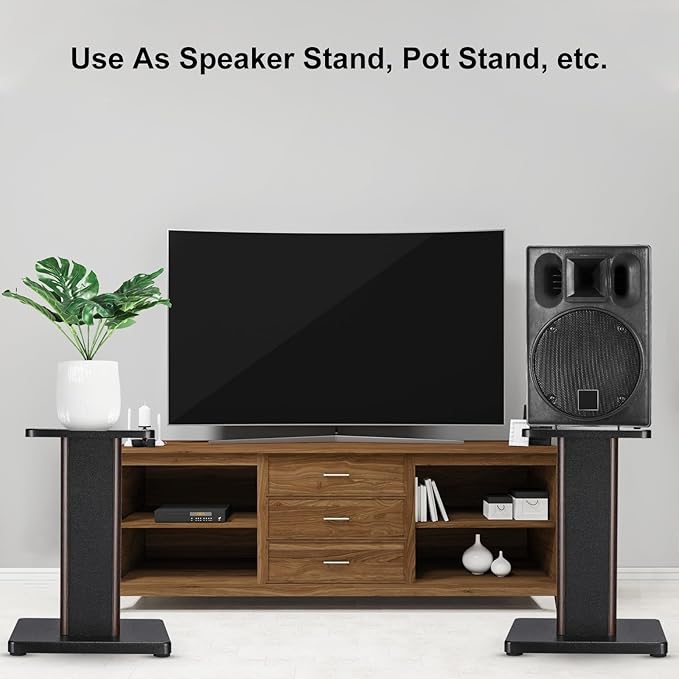 MECCANIXITY Wood Speaker Stands, 2 Pack 19.7 Inch Universal Speaker Stand - Image 6