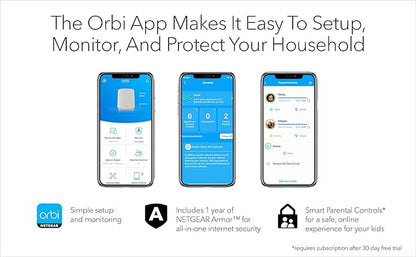 NETGEAR Orbi Whole Home Tri-Band Mesh WiFi 6 System – - Image 4